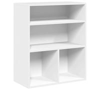 vidaXL Bibliothèque en bois d'ingénierie blanc 60x30x71,5 cm