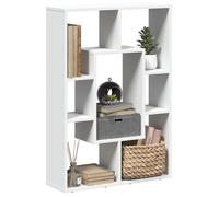 vidaXL Bibliothèque 63x20x90 cm Bois d'ingénierie Blanc