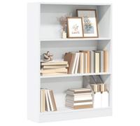 vidaXL Bibliothèque Blanc 80x24x109 cm Bois d'ingénierie, étagère à Livres, Porte-Livres, Support à Livres, Armoire de Rangement, étagère de Rangement