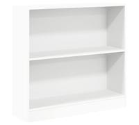 vidaXL Bibliothèque Blanc 80x24x75 cm Bois d'ingénierie, étagère, bibliothèque, étagère de Rangement, Meuble de Rangement, étagère à Livres