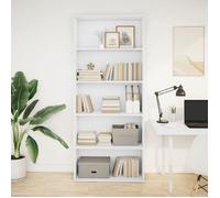vidaXL Bibliothèque blanc 80x30x189 cm bois d'ingénierie 3314669