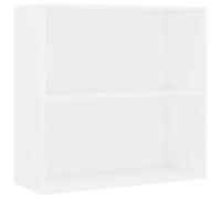 vidaXL Bibliothèque Blanc 80x30x76,5 cm Bois d'ingénierie, étagère, bibliothèque, étagère de Rangement, Meuble de Rangement, étagère à Livres