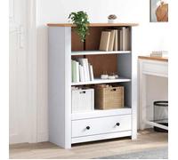vidaXL Bibliothèque Blanc 80x35x110 cm Pin massif Assortiment Panama 282669