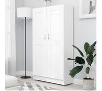 vidaXL Bibliothèque Blanc 82,5x30,5x150 cm Bois d’ingénierie 802723