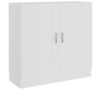 vidaXL Bibliothèque Armoire à livres Meuble de rangement 82,5x30,5x80 cm Bois d'ingénierie Blanc