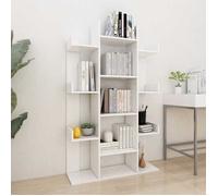 vidaXL Bibliothèque 86 x 25,5 x 140 cm Bois d'ingénierie Blanc