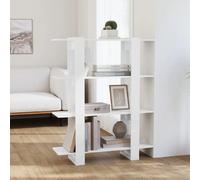 vidaXL Bibliothèque - Blanc brillant