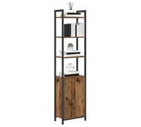 vidaXL Bibliothèque Bois Ancien 40 x 24 x 161 cm Bois d'ingénierie, Bureau Maison Industriel, étagère rectangulaire, Rangement spacieux, décor loft Moderne