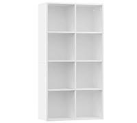 vidaXL Bibliothèque/Buffet Blanc 66x30x130 cm Bois d'ingénierie