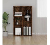 vidaXL Bibliothèque/Buffet chêne fumé 50x25x80 cm en bois d'ingénierie