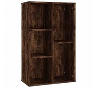 vidaXL Bibliothèque/Buffet chêne fumé 50x25x80 cm Bois d'ingénierie, bibliothèque, casier à Livres, Armoire de Rangement, étagère à Livres