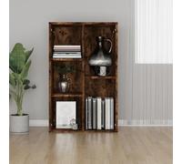 vidaXL Bibliothèque/Buffet chêne fumé 50x25x80 cm bois d'ingénierie Marron