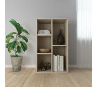 vidaXL Bibliothèque/Buffet Chêne sonoma 50x25x80 cm Aggloméré