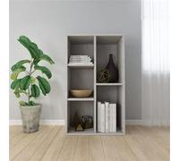 Vidaxl Bibliothèque/Buffet Gris Béton 50x25x80 Cm Bois D'Ingénierie