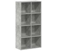 vidaXL Bibliothèque/Buffet Gris béton 66x30x130 cm Bois d’ingénierie