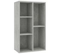 vidaXL Bibliothèque/Buffet, Meuble de Rangement avec Compartiment, Armoire à Livres Salon Intérieur, Moderne, Gris Béton Bois d’Ingénierie