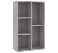vidaXL Bibliothèque/Buffet Sonoma Gris 50x25x80 cm Bois d'ingénierie, bibliothèque, casier à Livres, Armoire de Rangement, étagère à Livres