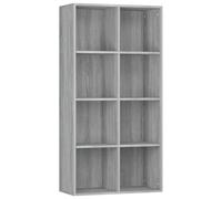 Bibliothèque Buffet Sonoma gris 66x30x130 cm Bois d ingénierie Gris G