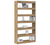 vidaXL Bibliothèque Chêne Artisanal 100 x 30 x 198 cm, Étagères de Bureau Modernes, Design rectangulaire, bibliothèque autoportante, Organisateur et décor pour la Maison