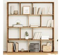 Vidaxl Bibliothèque Chêne Artisanal 132x29x141,5 Cm Bois D'ingénierie Multicolore