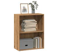 vidaXL Bibliothèque chêne Artisanal 60x30x77 cm Bois d'ingénierie, étagère, étagère à Livres, Support de Livre, Armoire de Rangement