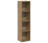 vidaXL Bibliothèque chêne Artisanal 36x30x143 cm Bois d'ingénierie, bibliothèque, Armoire de Rangement, Support de Rangement, étagère