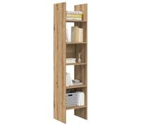 vidaXL Bibliothèque Chêne Artisanal 40 x 35 x 180 cm Bois d'ingénierie, Bibliothèque rectangulaire, Moderne et Pratique, Meuble Durable pour Le Salon, Rangement à l'intérieur