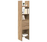 vidaXL Bibliothèque chêne Artisanal 40 x 35 x 180 cm Bois d'ingénierie, Élégant Meuble bibliothèque, Rangement Moderne, unité d'affichage Chic, mobilier Fonctionnel, déco contemporaine