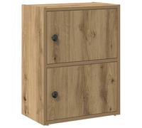 vidaXL Bibliothèque chêne artisanal 40x24x52 cm – Bois d'ingénierie, Marron