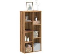 vidaXL Bibliothèque chêne Artisanal 50x25x105 cm Bois d'ingénierie, étagère, étagère à Livres, Support de Livre, Armoire de Rangement