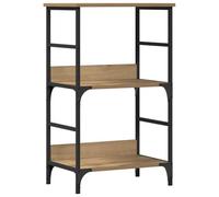 vidaXL Bibliothèque chêne Artisanal 50x33x82 cm Bois d'ingénierie, bibliothèque, Armoire de Rangement, Support de Rangement, étagère, étagère à Livres