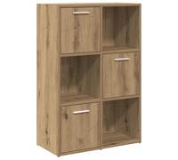 vidaXL Bibliothèque chêne artisanal 60,5 x 30 x 90 cm bois d'ingénierie