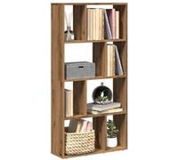 vidaXL Bibliothèque chêne Artisanal 60x20x120,5 cm Bois d'ingénierie, étagère, étagère de Rangement, Support à Livres, étagère à Livres