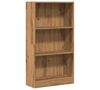 vidaXL Bibliothèque chêne Artisanal 60x24x109 cm Bois d'ingénierie, étagère à Livres, Porte-Livres, Support à Livres, Armoire de Rangement