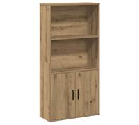 vidaXL Bibliothèque chêne Artisanal 60x24x120 cm Bois d'ingénierie, étagère à Livres, Support de Rangement, Support à Livres, Armoire de Rangement