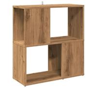 vidaXL Bibliothèque chêne artisanal 60x24x63 cm bois d'ingénierie Marron