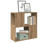 vidaXL Bibliothèque chêne artisanal 60x24x63 cm bois d'ingénierie Marron