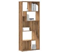 vidaXL Bibliothèque Chêne artisanal 856015 - Bois d'ingénierie 67x24x161 cm Marron