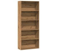 vidaXL Bibliothèque chêne artisanal 80x30x189 cm bois d'ingénierie Marron