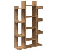 vidaXL Bibliothèque en chêne artisanal 86x25,5x140 cm en bois d'ingénierie Multicolore