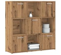 vidaXL Bibliothèque chêne artisanal 90x28x90 cm bois d'ingénierie 856059