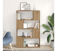 Vidaxl Bibliothèque Chêne Artisanal Bois D'ingénierie 80 X 24 X 124 Cm