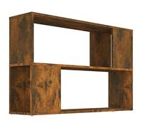 vidaXL Bibliothèque Chêne fumé 100x24x63 cm Bois d'ingénierie