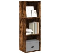vidaXL Bibliothèque chêne fumé 40x30x114 cm Bois d'ingénierie, étagère, étagère à Livres, Support de Livre, Armoire de Rangement, étagère de Rangement