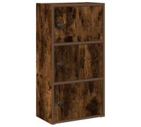 vidaXL Bibliothèque Chêne fumé 40x24x77 cm Bois d'ingénierie Marron