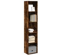vidaXL Bibliothèque Chêne fumé en bois d'ingénierie 40x30x189 cm Marron
