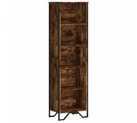 vidaXL Bibliothèque en bois d'ingénierie chêne fumé 50x31x169 cm Marron
