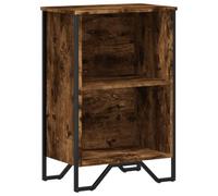 vidaXL Bibliothèque chêne fumé 50×31×74,5 cm, bois d'ingénierie