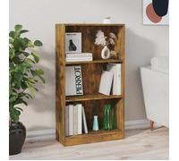 vidaXL Bibliothèque Étagère de rangement Chêne fumé 60x24x109 cm Bois d'ingénierie