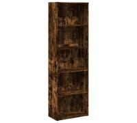 vidaXL Bibliothèque Chêne fumé Bois d'ingénierie 60x30x189 cm